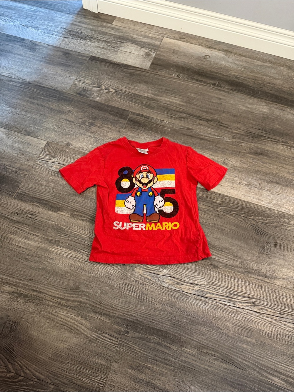 Super Mario Red Short-Sleeve Graphic Tee for Kids